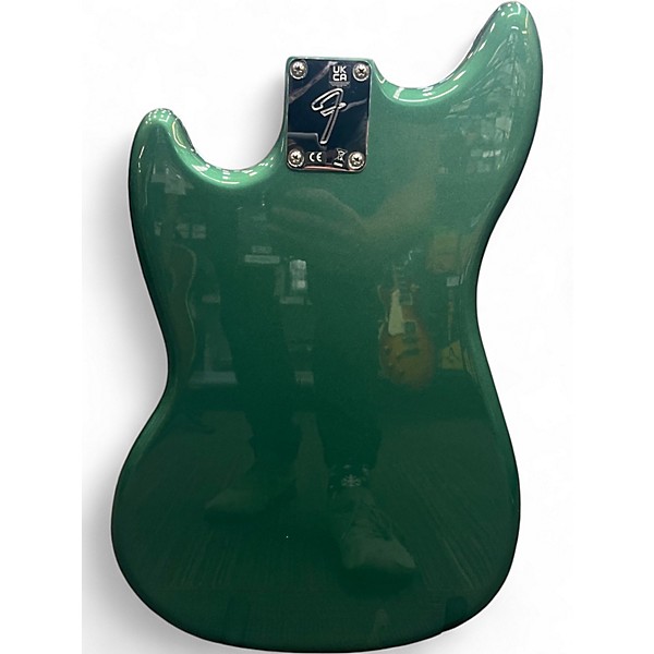 Used Fender Mustang Bass Sherwood Green Metallic Electric Bass Guitar