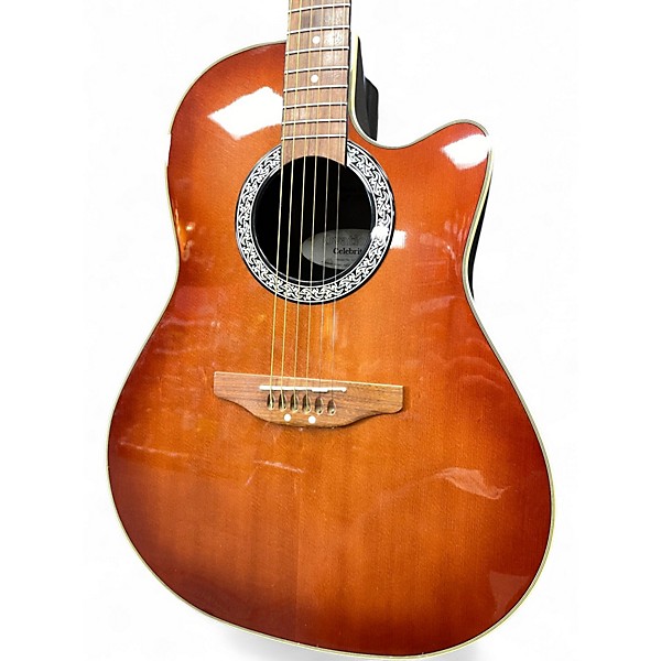 Used Ovation Celebrity CC026 Tobacco Burst Acoustic Electric Guitar