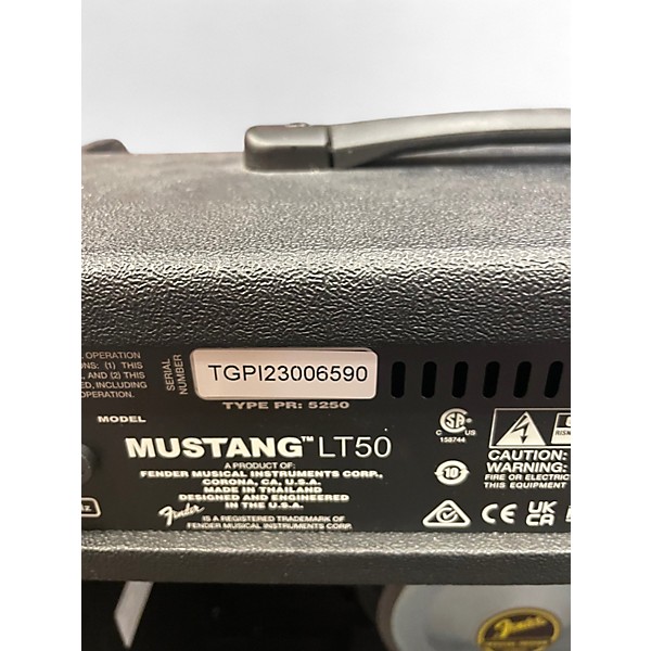 Used Fender Mustang LT50 50W 1x12 Guitar Combo Amp