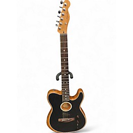 Used Fender Acoustasonic Player Telecaster Black Acoustic Electric Guitar