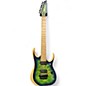 Used Ibanez RGDIX7MBP Surreal Blue Burst Solid Body Electric Guitar thumbnail