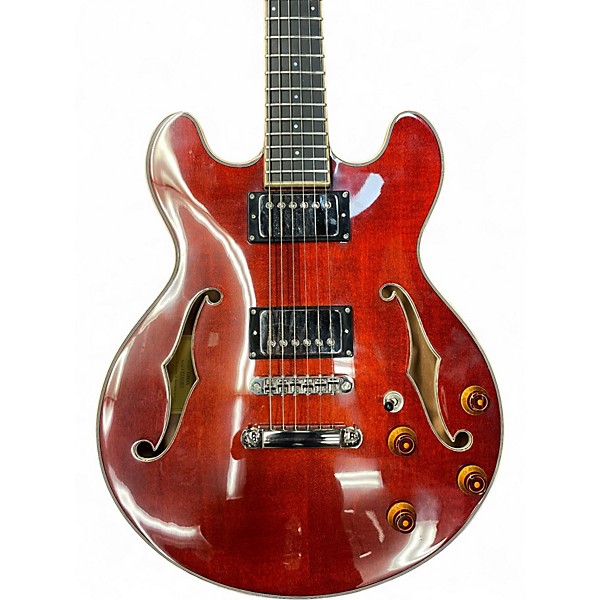 Used Eastman T184MX Cherry Hollow Body Electric Guitar