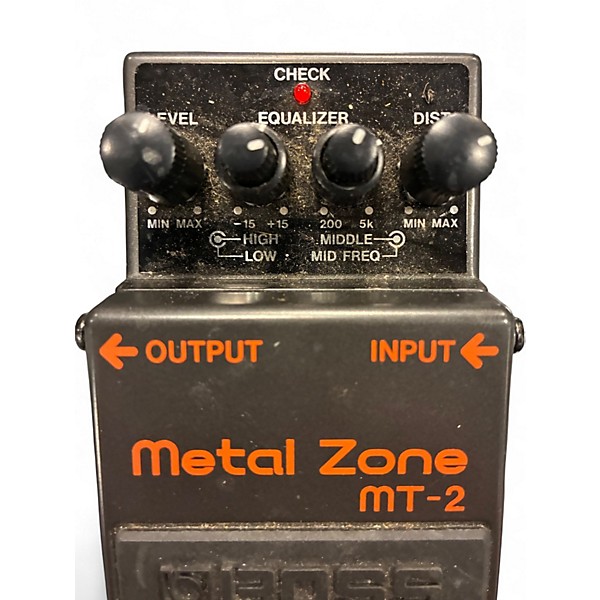 Used BOSS MT2 Metal Zone Distortion Effect Pedal