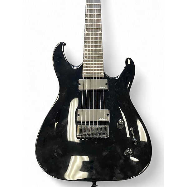 Used Jackson JS22-7 Dinky 7 String Black Solid Body Electric Guitar
