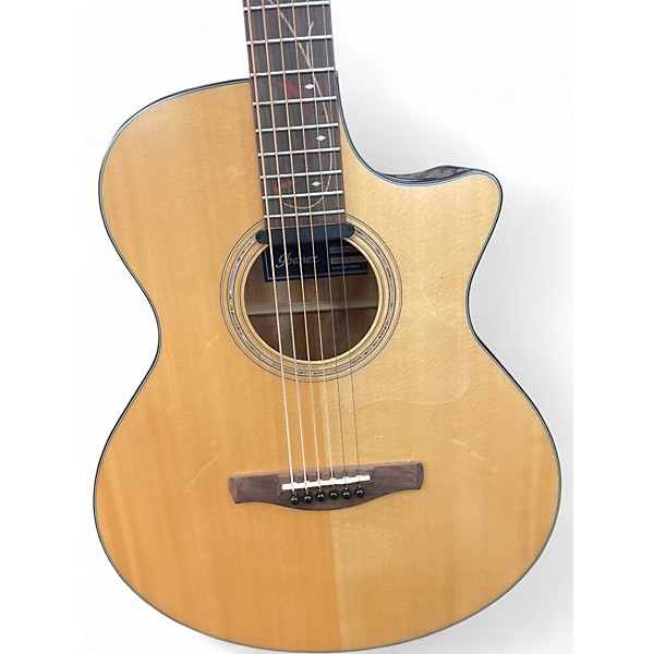 Used Ibanez AE27BT-LGS Natural Acoustic Guitar