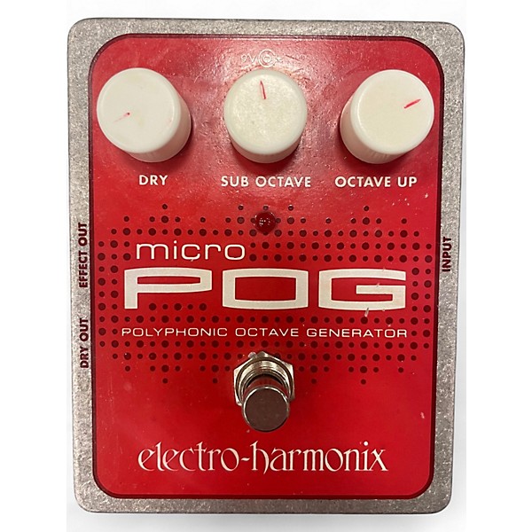 Used Electro-Harmonix Micro Pog Polyphonic Octave Generator Effect Pedal