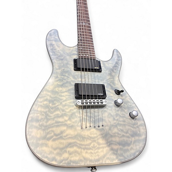 Used 2020s Schecter Guitar Research C1 Platinum Trans Blue Solid Body Electric Guitar