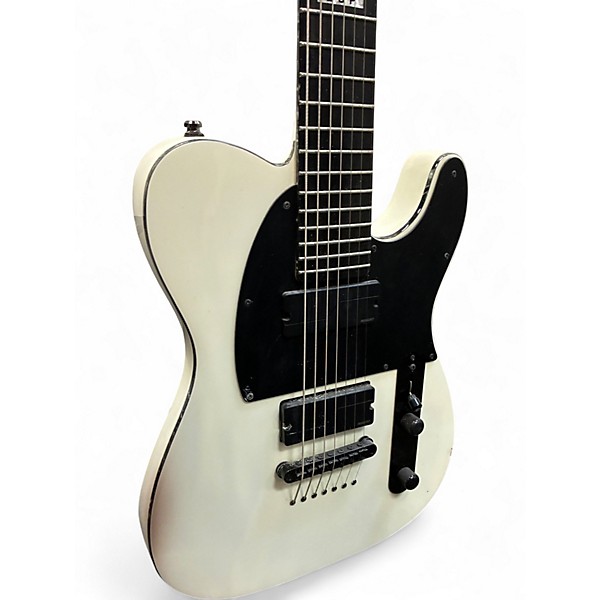 Used ESP E-II T-B7 White Solid Body Electric Guitar