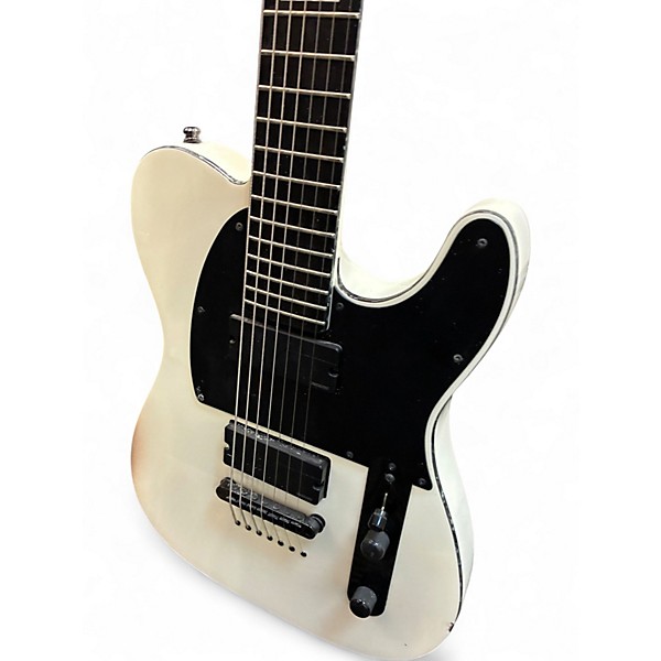 Used ESP E-II T-B7 White Solid Body Electric Guitar