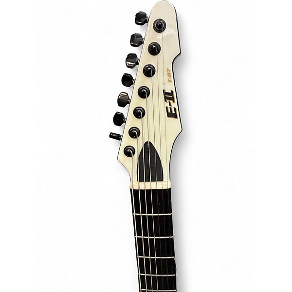 Used ESP E-II T-B7 White Solid Body Electric Guitar