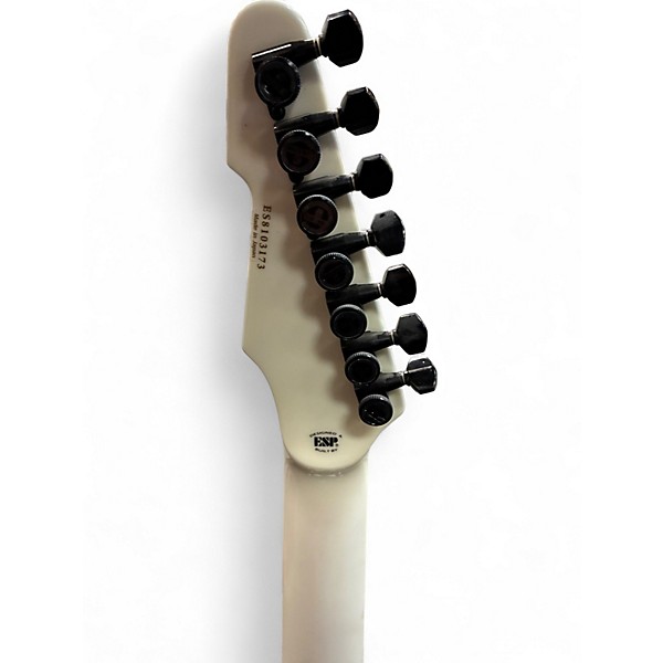 Used ESP E-II T-B7 White Solid Body Electric Guitar