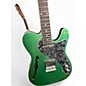 Used Firefly Pure Series FFTH Semi-Hollow Green Sparkle Solid Body Electric Guitar