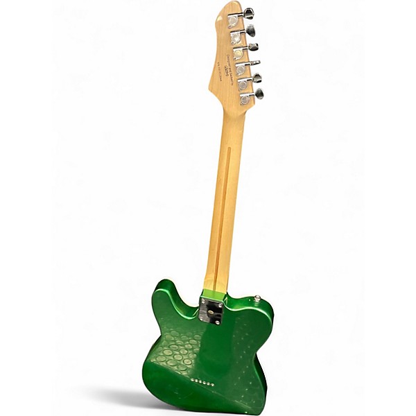 Used Firefly Pure Series FFTH Semi-Hollow Green Sparkle Solid Body Electric Guitar
