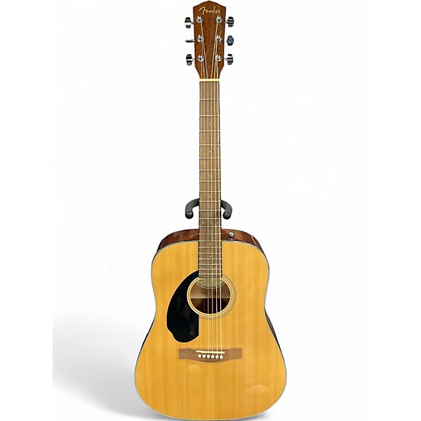 Used Fender CD60LH Dreadnought Natural Acoustic Guitar