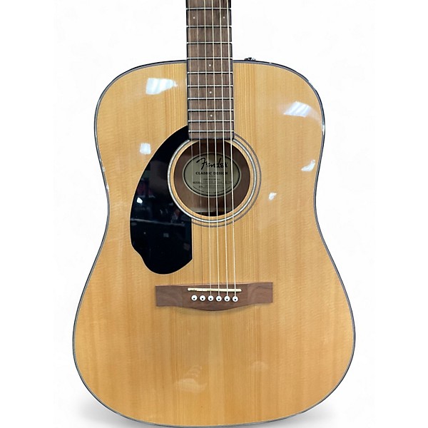Used Fender CD60LH Dreadnought Natural Acoustic Guitar