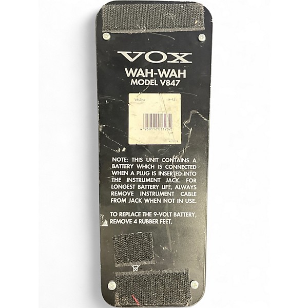 Used VOX V847A Reissue Wah Pedal Effect Pedal