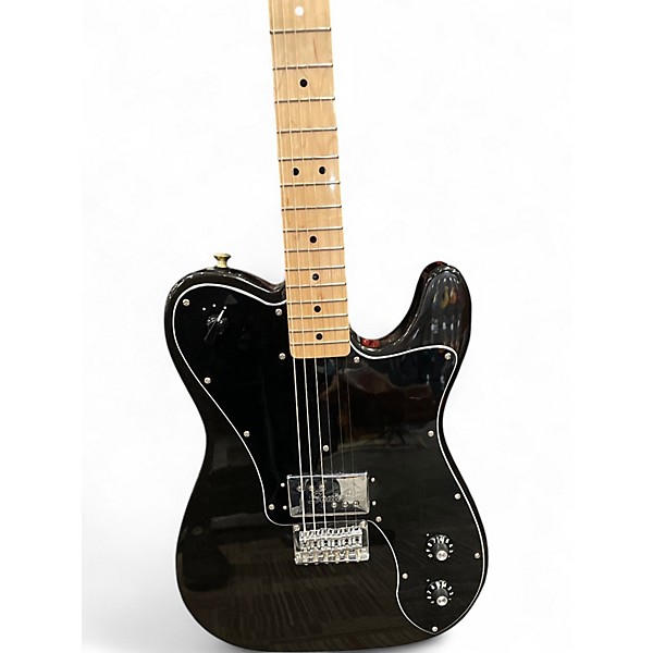 Used Squier ESQUIRE DELUXE Black Solid Body Electric Guitar