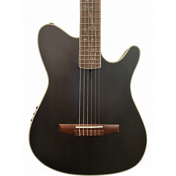 Used Ibanez TIM HENSON 1OD10 Black Classical Acoustic Electric Guitar