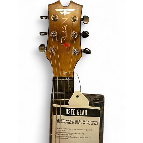 Used Keith Urban Black label platinum Trans Brown Acoustic Electric Guitar