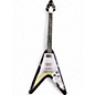 Used Epiphone FLYING V Black and Silver Solid Body Electric Guitar thumbnail