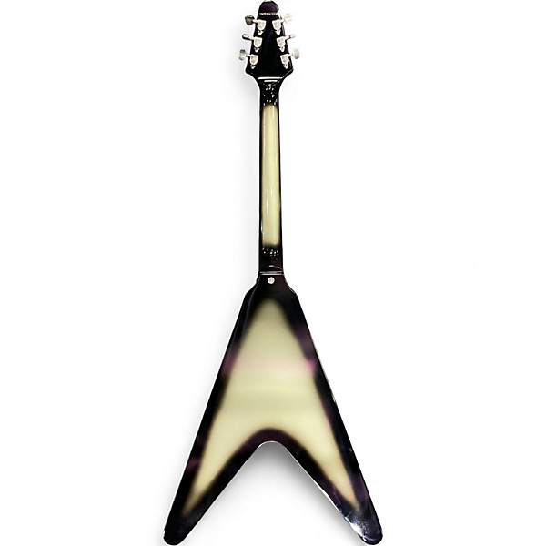 Used Epiphone FLYING V Black and Silver Solid Body Electric Guitar