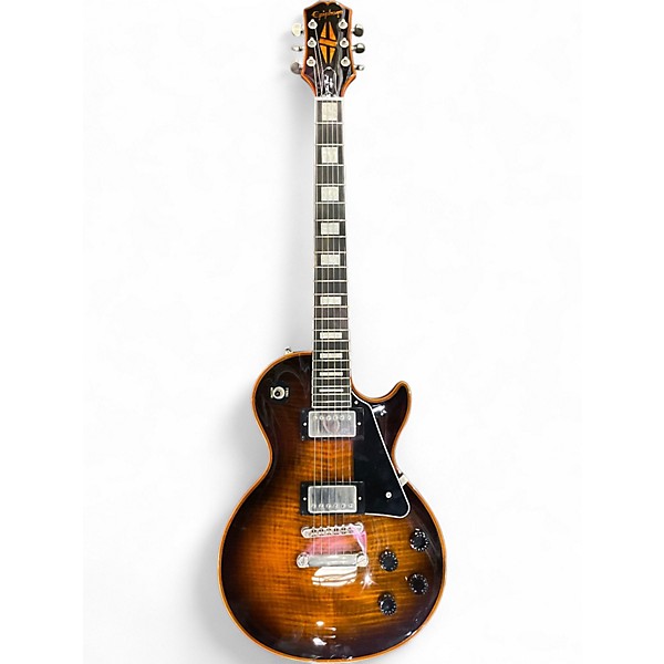 Used Epiphone Les Paul Custom Orange Solid Body Electric Guitar