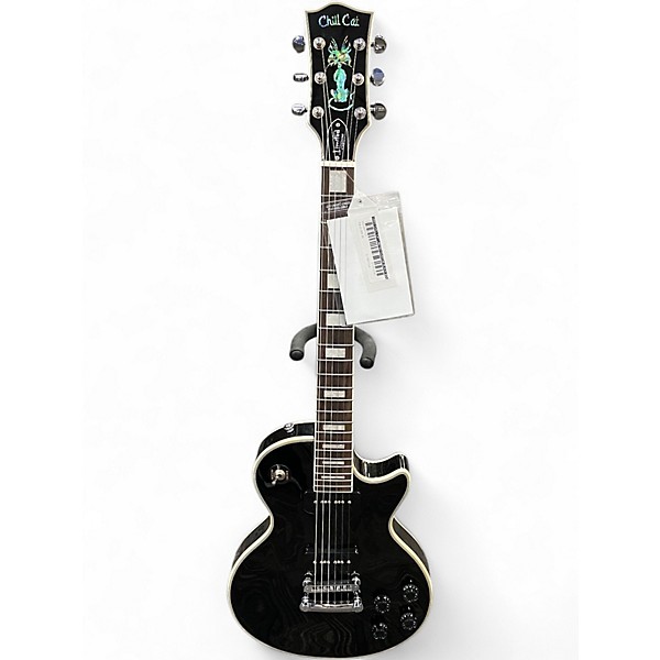 Used Chill Cat LIMITED CUSTOM Black Solid Body Electric Guitar