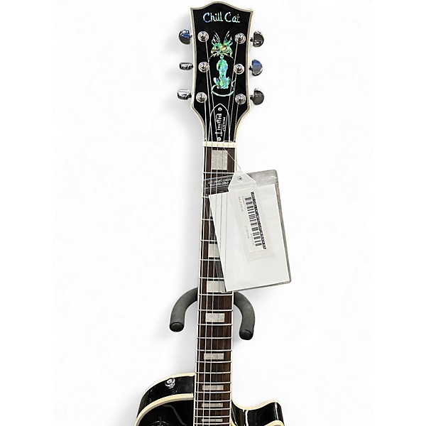 Used Chill Cat LIMITED CUSTOM Black Solid Body Electric Guitar