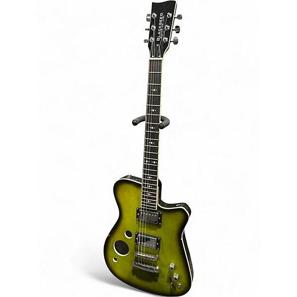 Used Blackseed Guitar MANGOLIA LIME GREEN Solid Body Electric Guitar