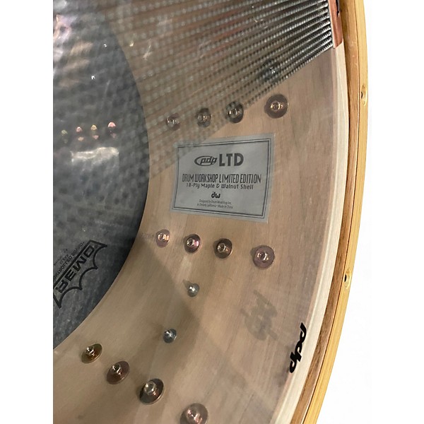 Used PDP by DW 14in Limited Edition Dark Stain Maple Snare Maple Drum