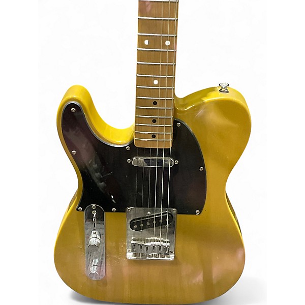 Used Squier Affinity Telecaster Left Handed Blonde Electric Guitar