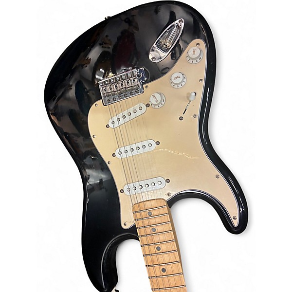Used Fender FSR Standard Stratocaster Left Handed Black and White Electric Guitar