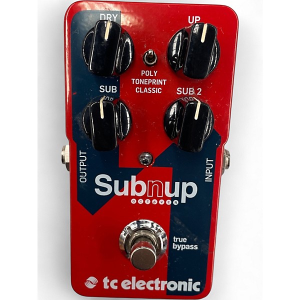 Used TC Electronic Sub N Up Octaver Effect Pedal