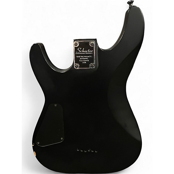 Used Schecter Guitar Research Damien 6 Black Solid Body Electric Guitar
