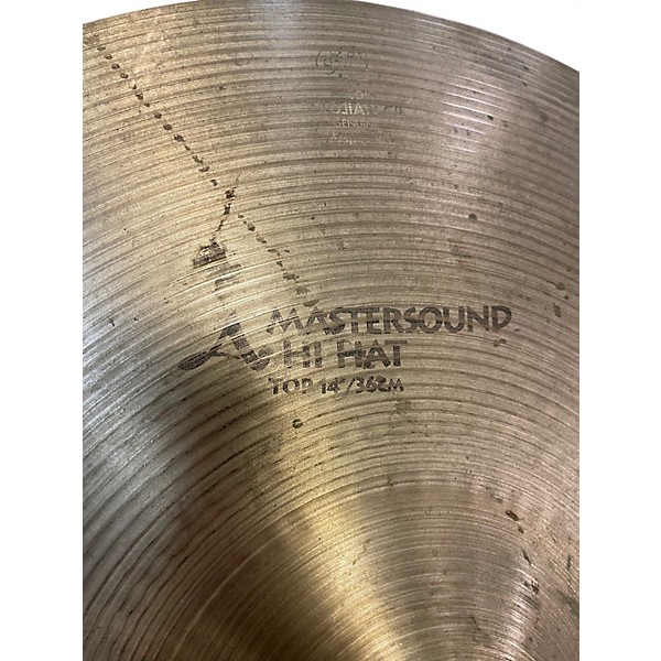 Used Zildjian 14in Mastersound Hi Hat Top Cymbal