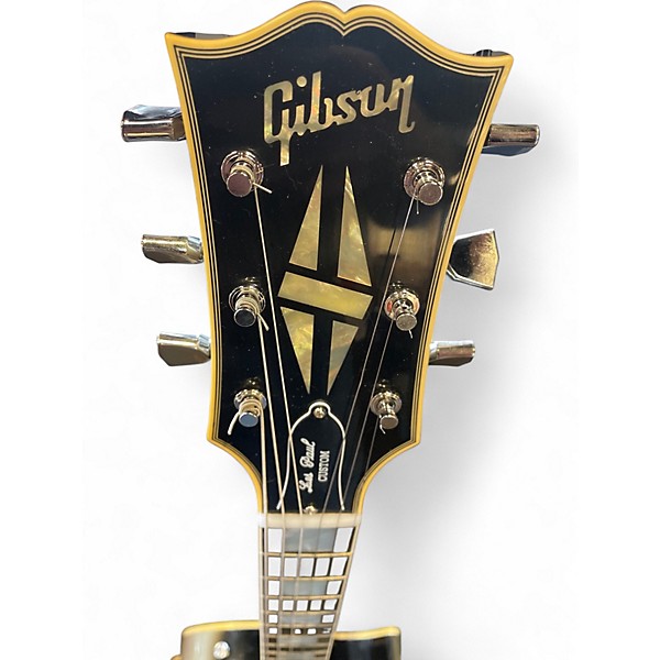 Used Gibson 1968 Les Paul Custom Reissue Silverburst Solid Body Electric Guitar