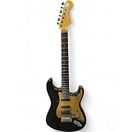 Used 2004 Fender American Deluxe Stratocaster LTD Montego Black Solid Body Electric Guitar