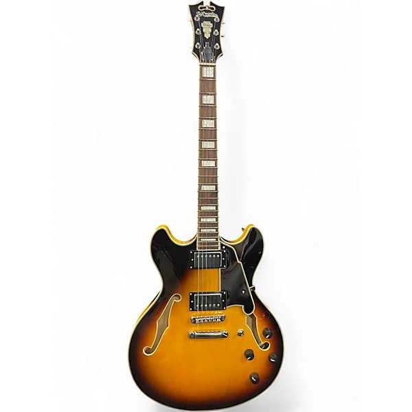 Used D'Angelico Premier Series DC Vintage Sunburst Hollow Body Electric Guitar
