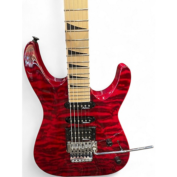 Used Jackson JS34Q Dinky red Solid Body Electric Guitar