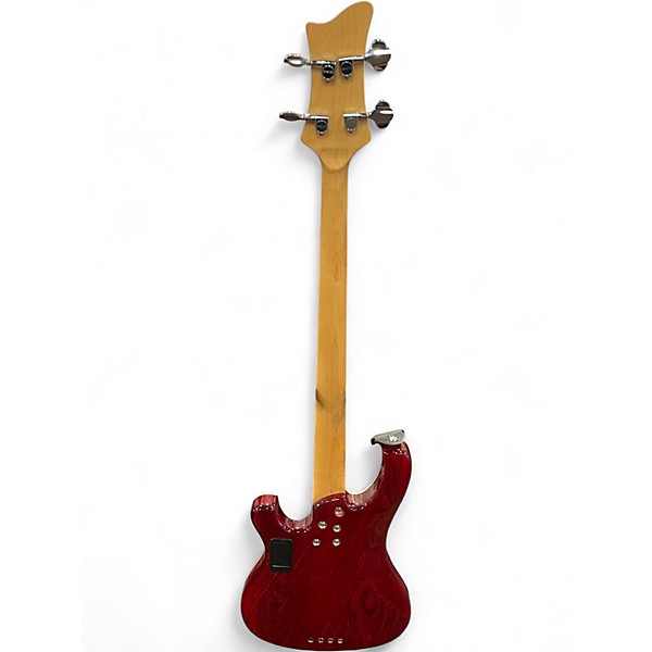 Used Schecter Guitar Research Diamond Series Stargazer Maroon Electric Bass Guitar