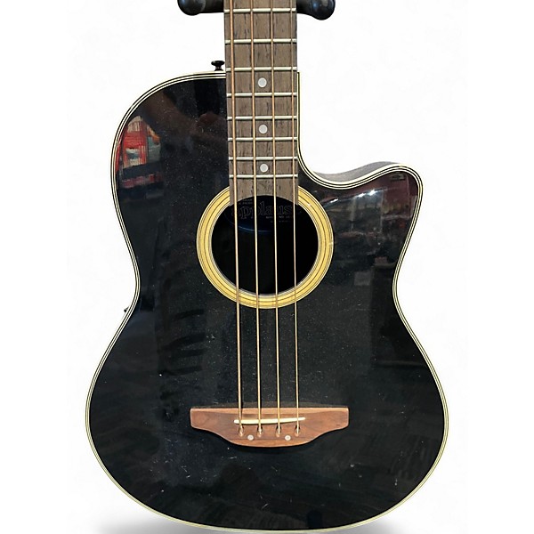 Used Ovation AE-40 Black Acoustic Bass Guitar