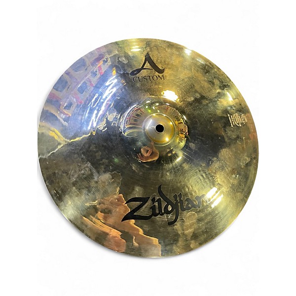 Used Zildjian 14in A Custom Hi Hat Pair Cymbal