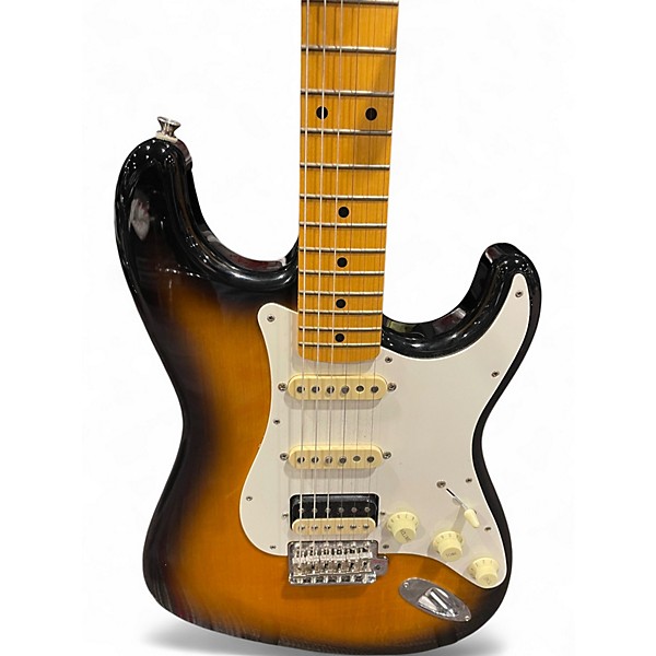 Used Fender JV Modified Stratocaster 2 Color Sunburst Solid Body Electric Guitar