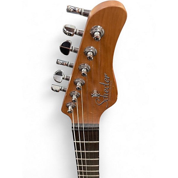 Used Schecter Guitar Research NICK JOHNSTON HSS STRATOCASTER ATOMIC SNOW Solid Body Electric Guitar