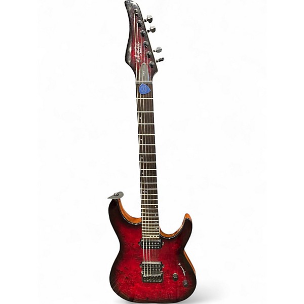 Used Schecter Guitar Research CR-6 Black Cherry Solid Body Electric Guitar