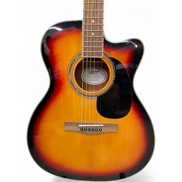 Used Mitchell 0120CESB 3 Color Sunburst Acoustic Electric Guitar