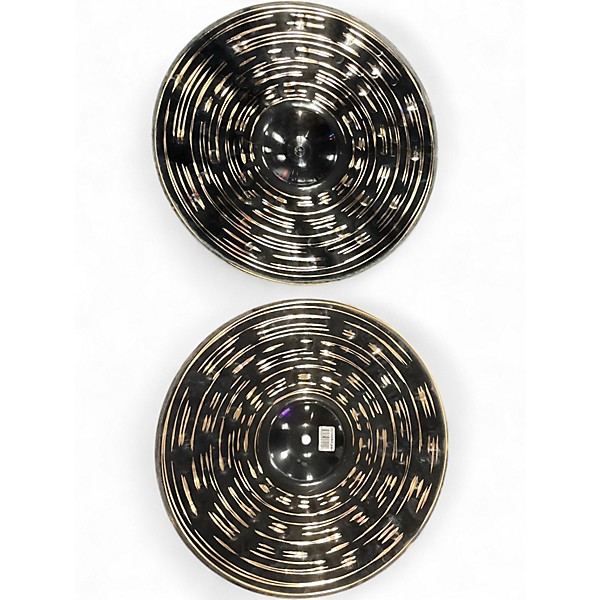 Used MEINL 14in CLASSIC CUSTOM DARK HI HAT PAIR Cymbal