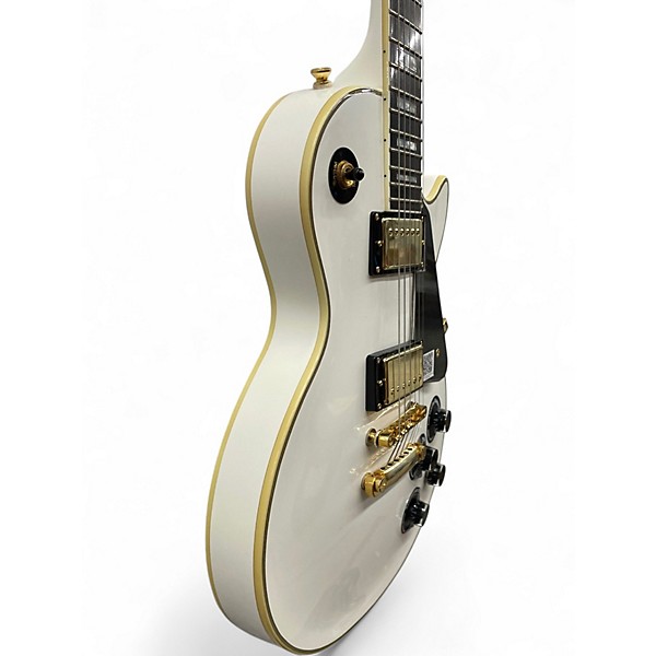 Used Epiphone Les Paul Custom Pro Alpine White Solid Body Electric Guitar