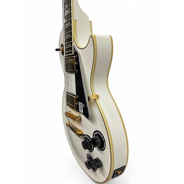 Used Epiphone Les Paul Custom Pro Alpine White Solid Body Electric Guitar
