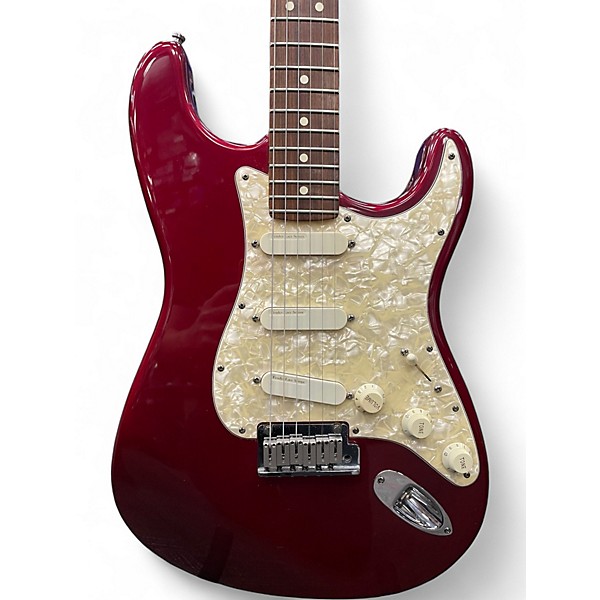 Used 1996 Fender 50th Anniversary American Stratocaster Plus Candy Apple Red Solid Body Electric Guitar